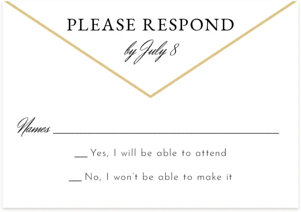 This is a 5" x 3½" Gala Invitation RSVP Postcard called Cut the Ribbon printed in full color on Premium Smooth paper