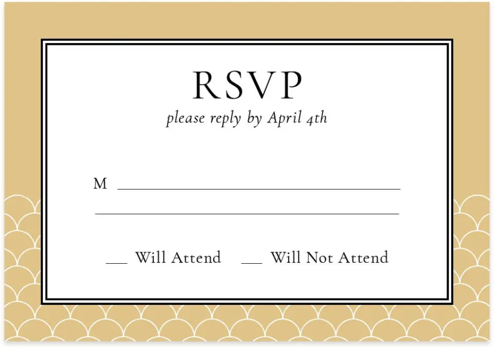 This is a 5" x 3½" Gala Invitation RSVP Postcard called Evening Celebration printed in full color on Premium Smooth paper
