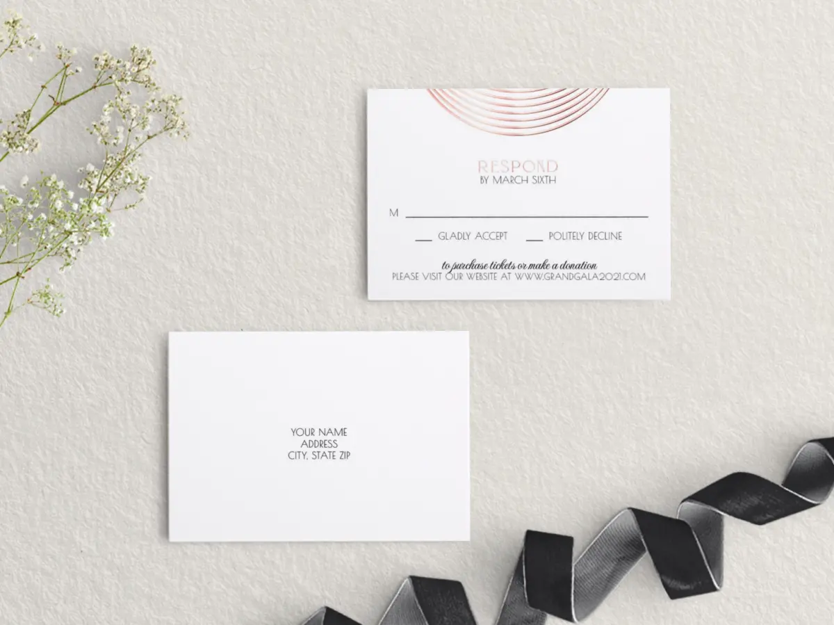 RSVP Postcard Mailing Side