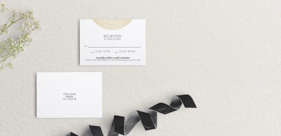 RSVP Postcard Mailing Side
