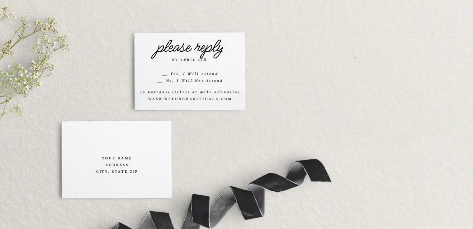 RSVP Postcard Mailing Side