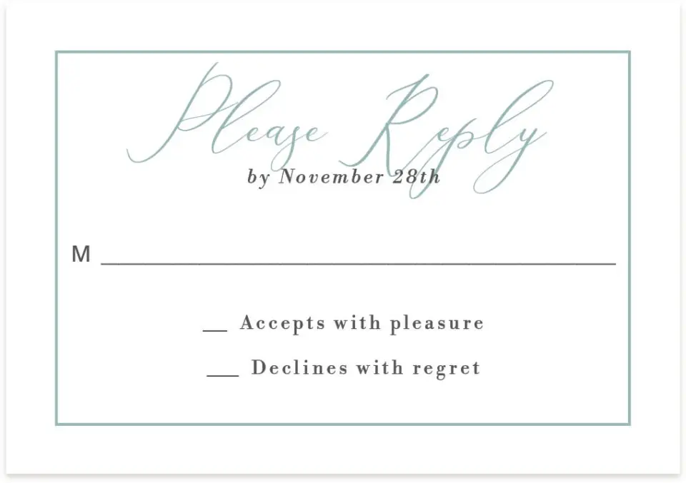 This is a 5" x 3½" Gala Invitation RSVP Postcard called Formal Holiday Party printed in full color on Premium Smooth paper