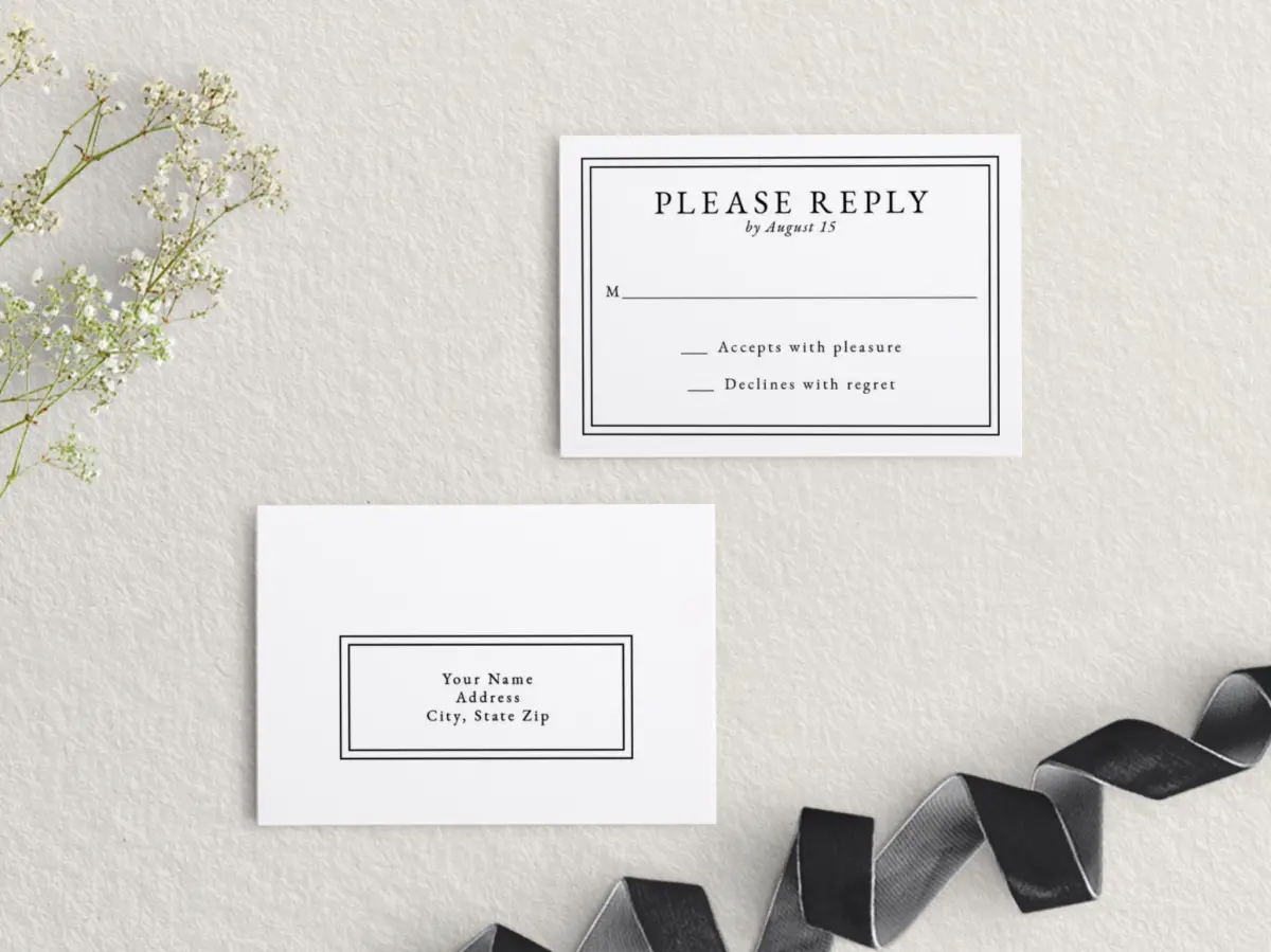 RSVP Postcard Mailing Side