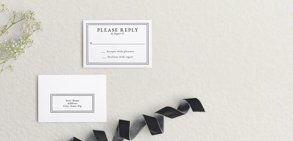 RSVP Postcard Mailing Side