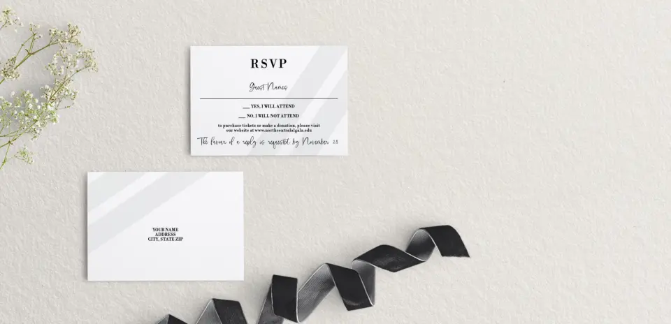 RSVP Postcard Mailing Side