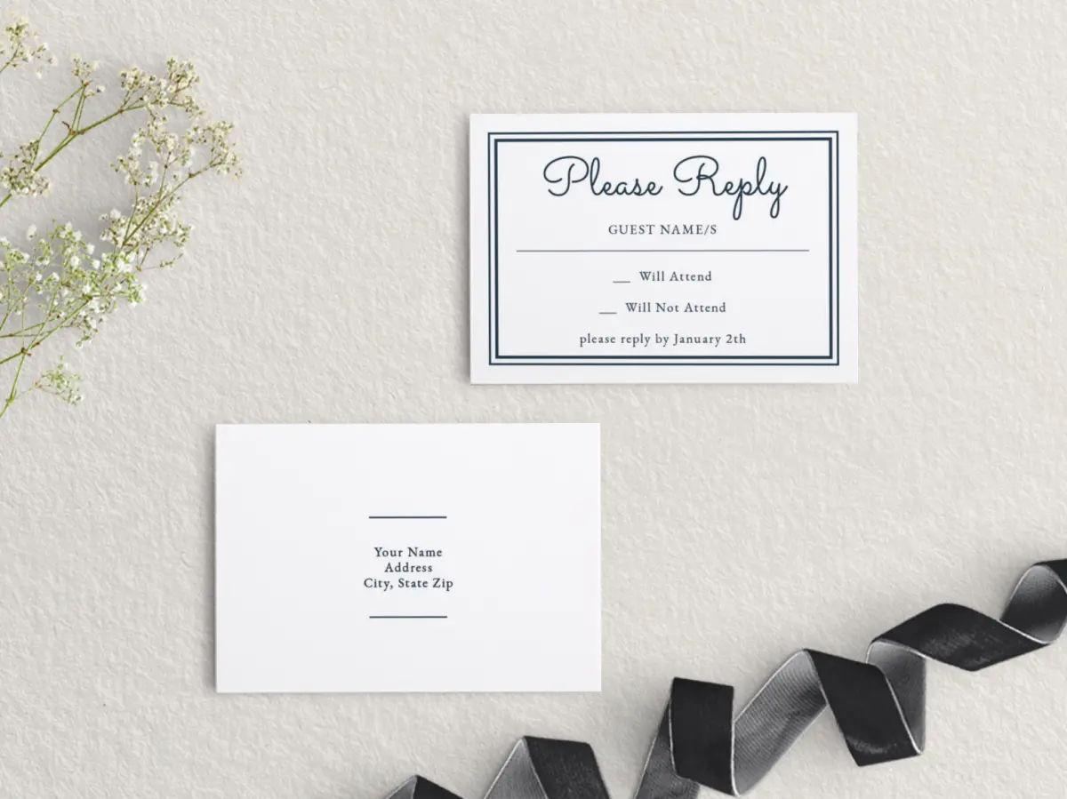 RSVP Postcard Mailing Side