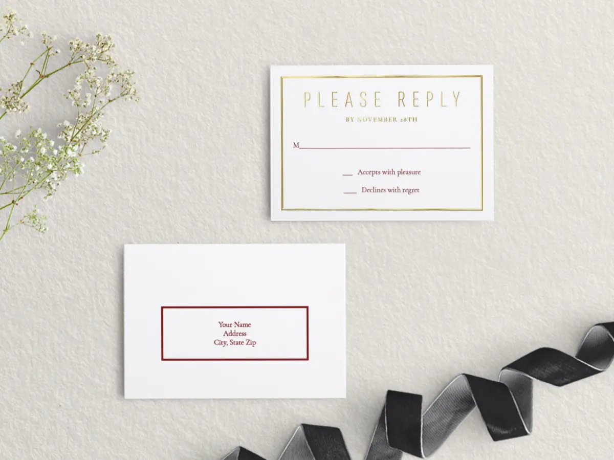 RSVP Postcard Mailing Side
