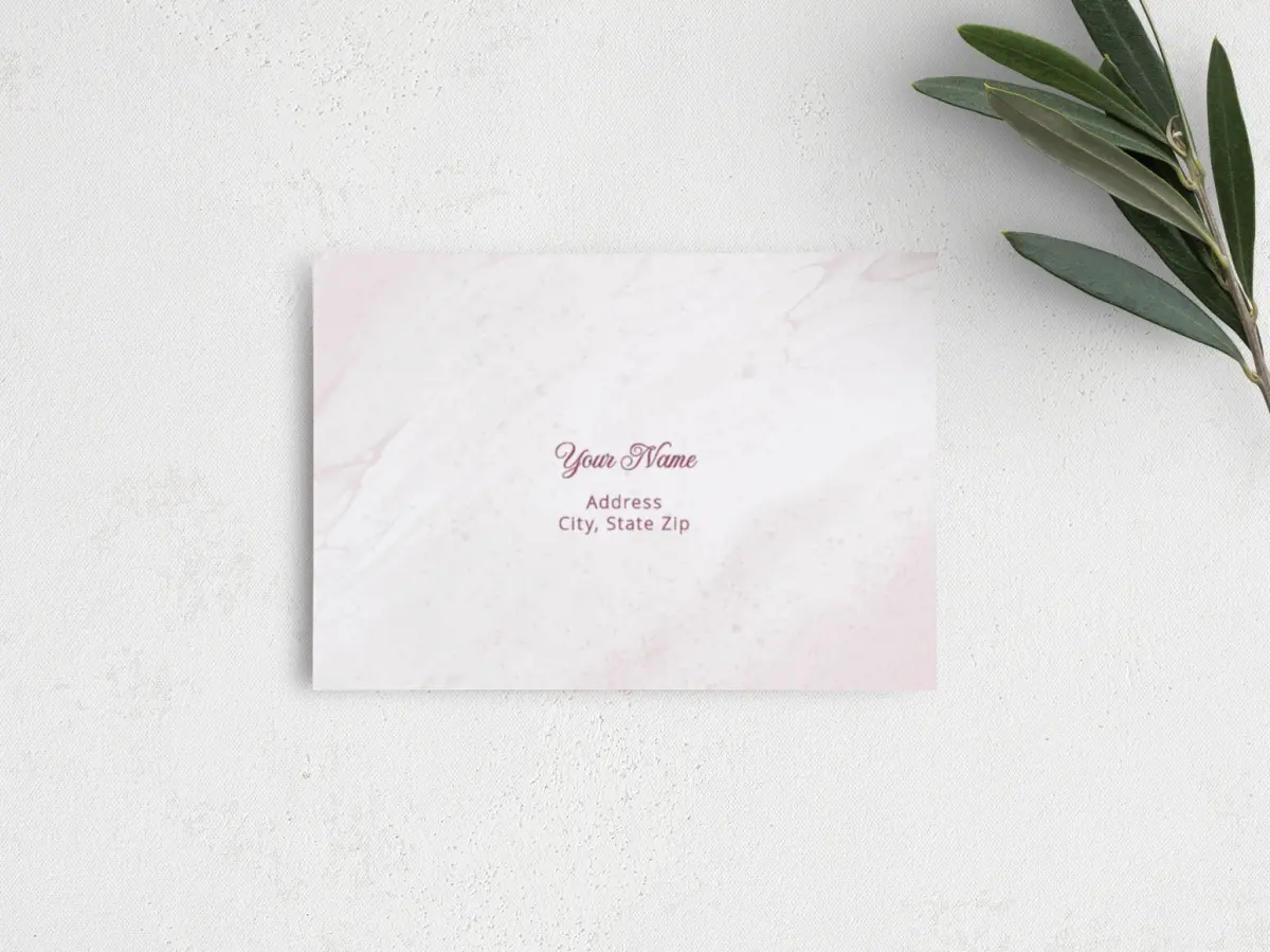 RSVP Postcard Mailing Side