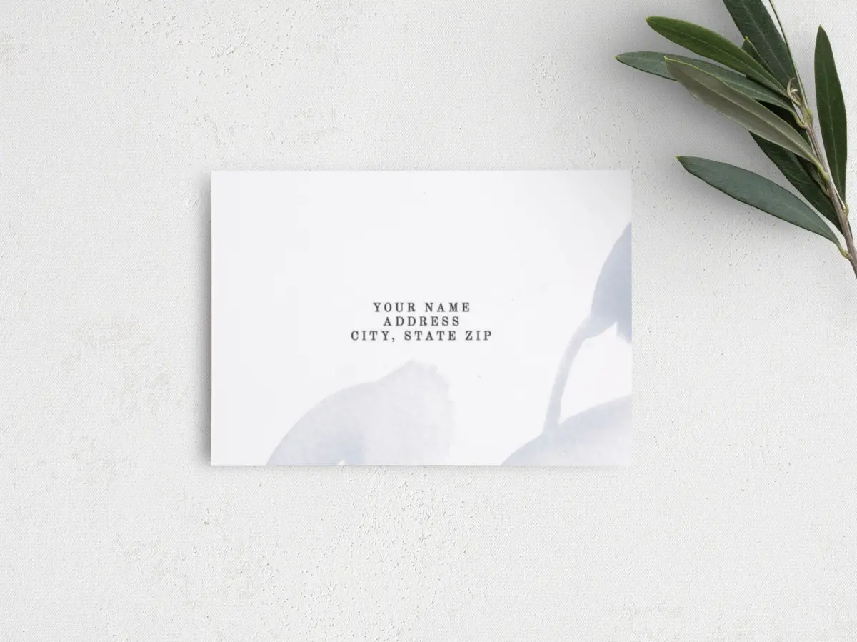 RSVP Postcard Mailing Side