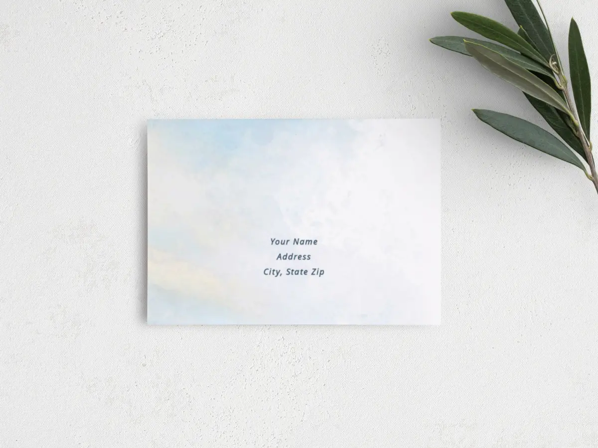 RSVP Postcard Mailing Side