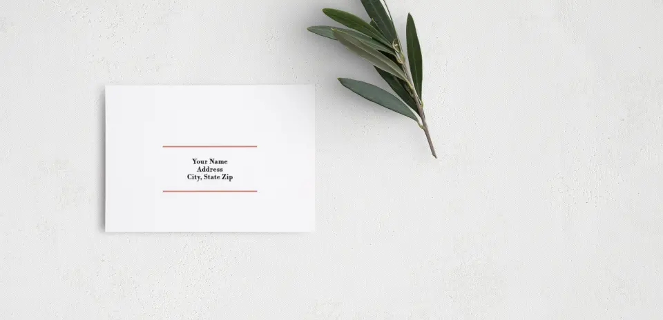 RSVP Postcard Mailing Side