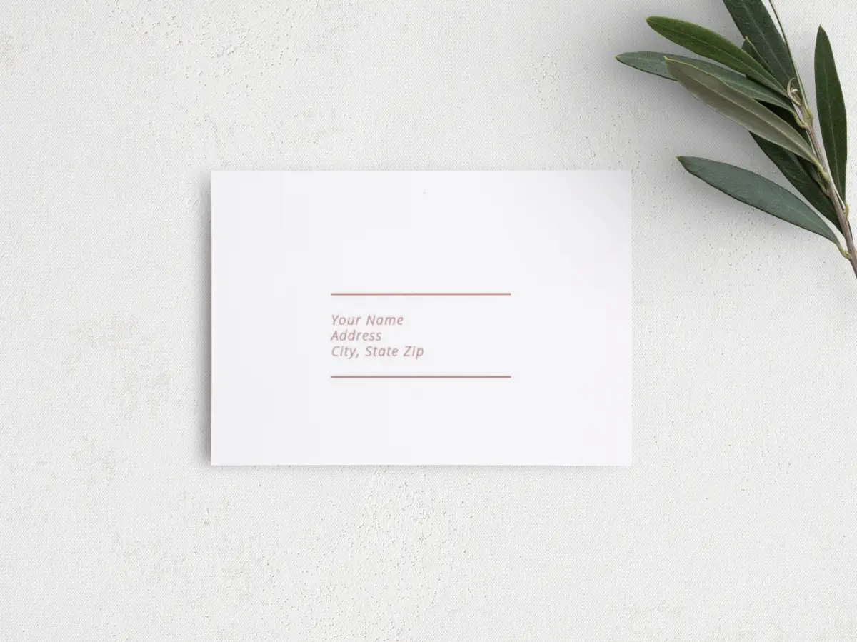RSVP Postcard Mailing Side