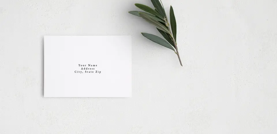 RSVP Postcard Mailing Side