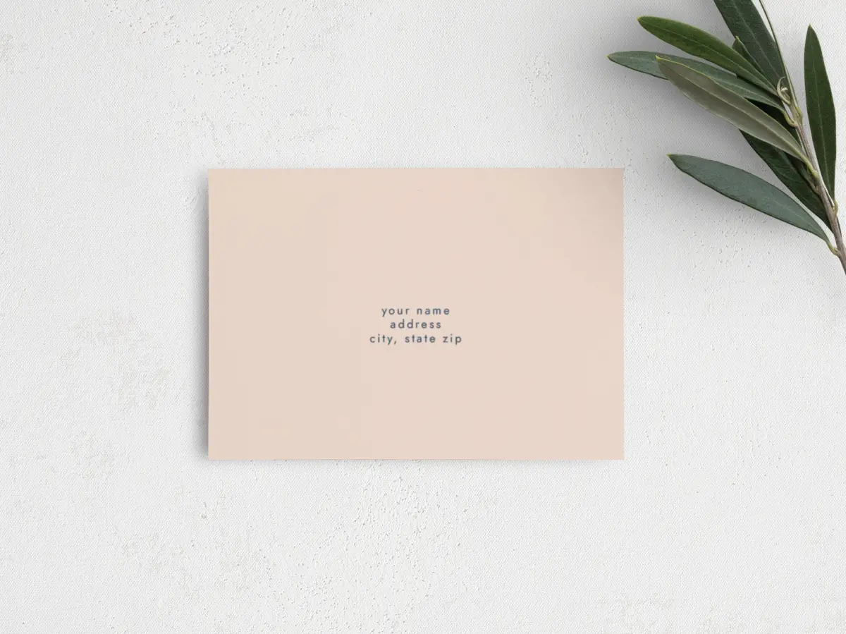 RSVP Postcard Mailing Side