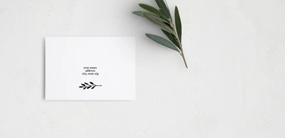 RSVP Postcard Mailing Side
