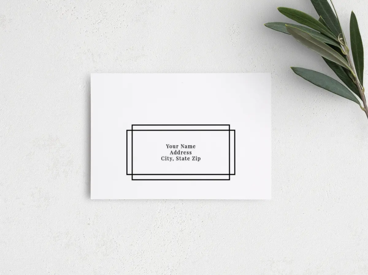 RSVP Postcard Mailing Side