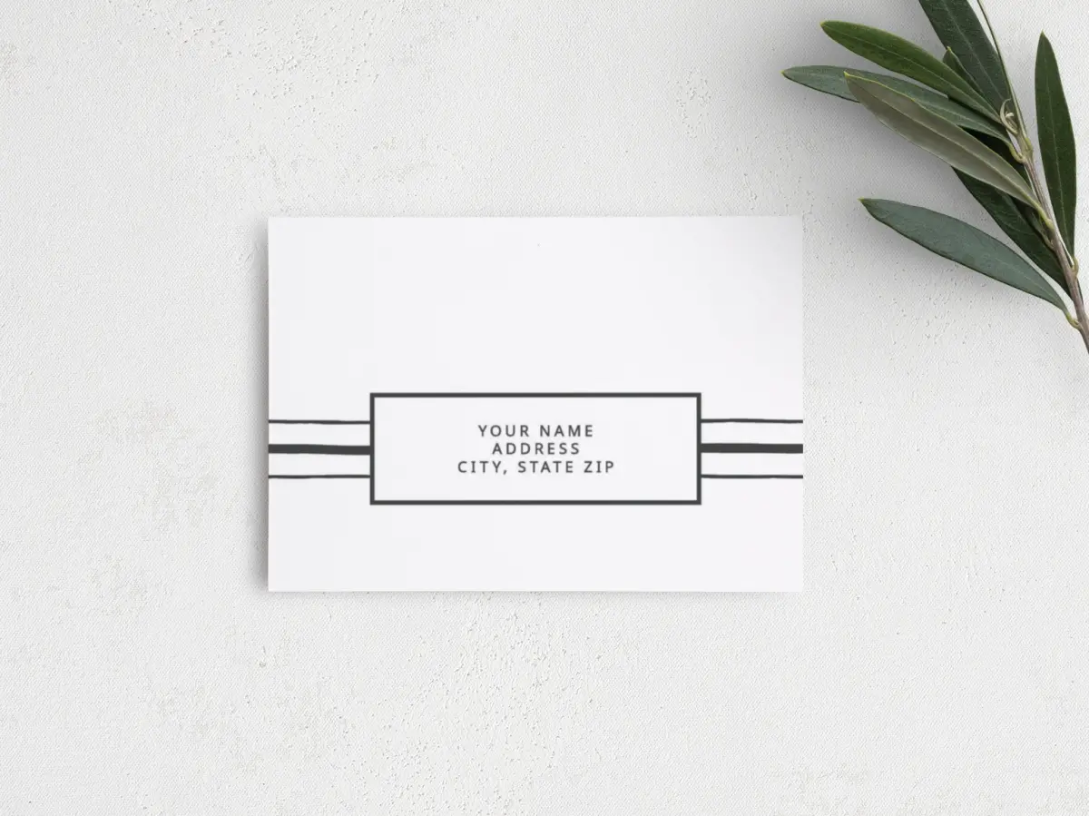 RSVP Postcard Mailing Side