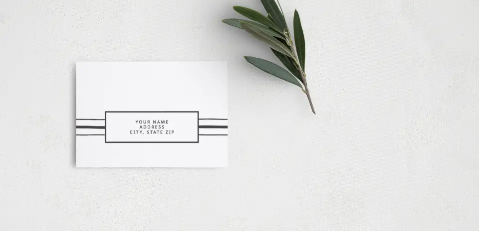 RSVP Postcard Mailing Side
