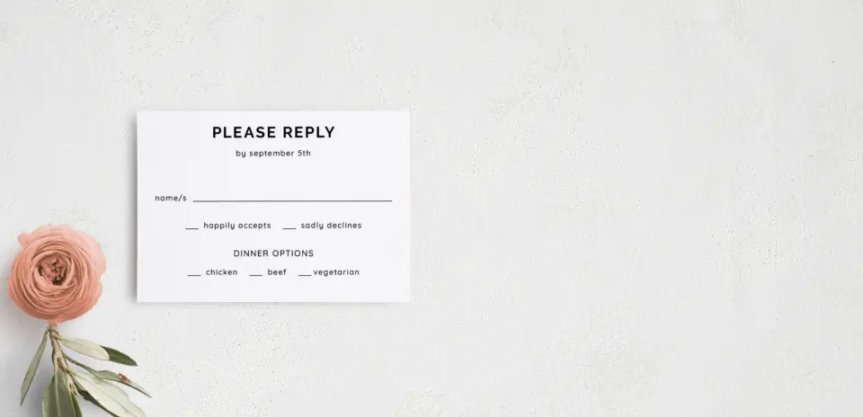 RSVP Postcard