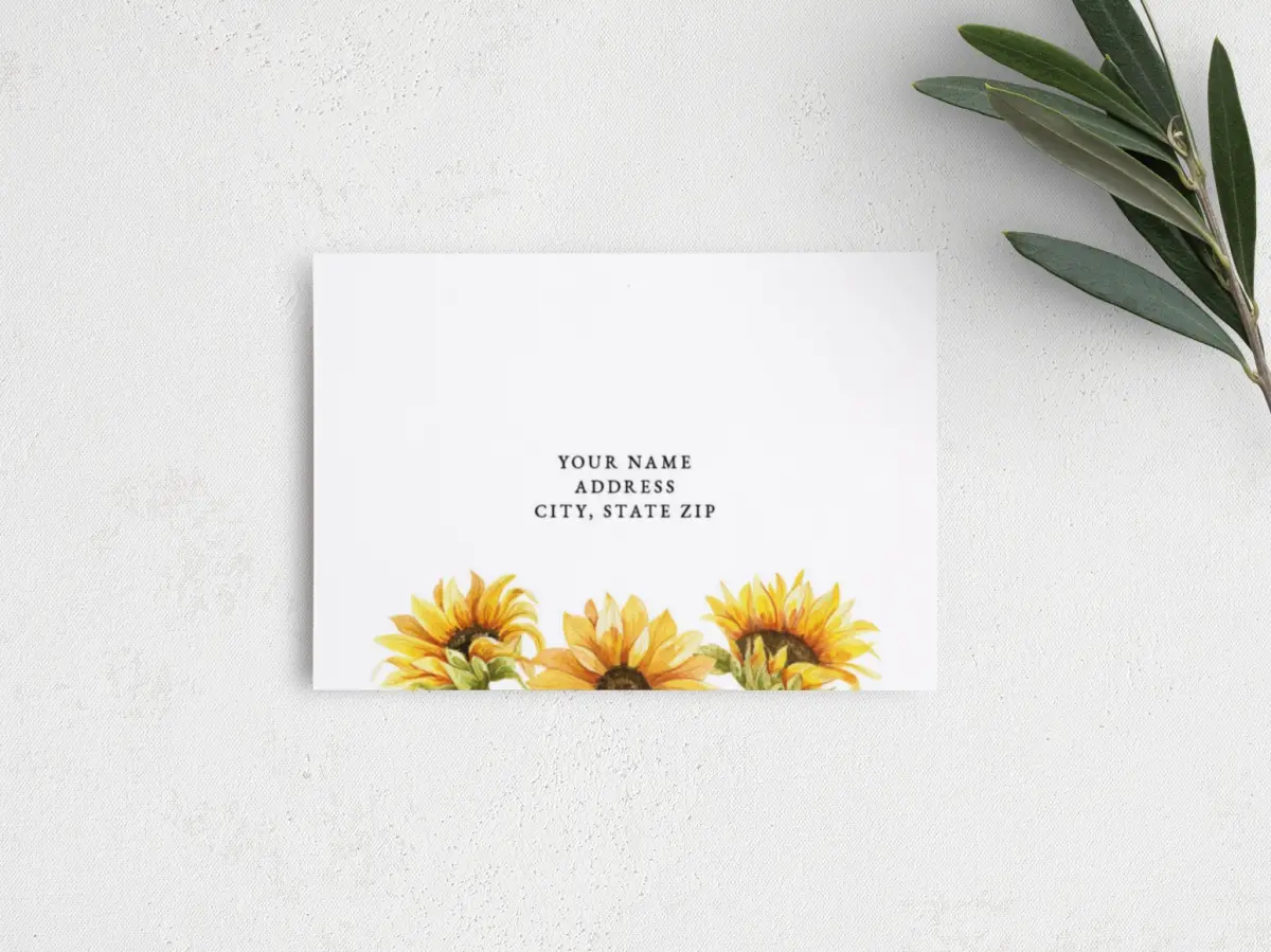 RSVP Postcard Mailing Side