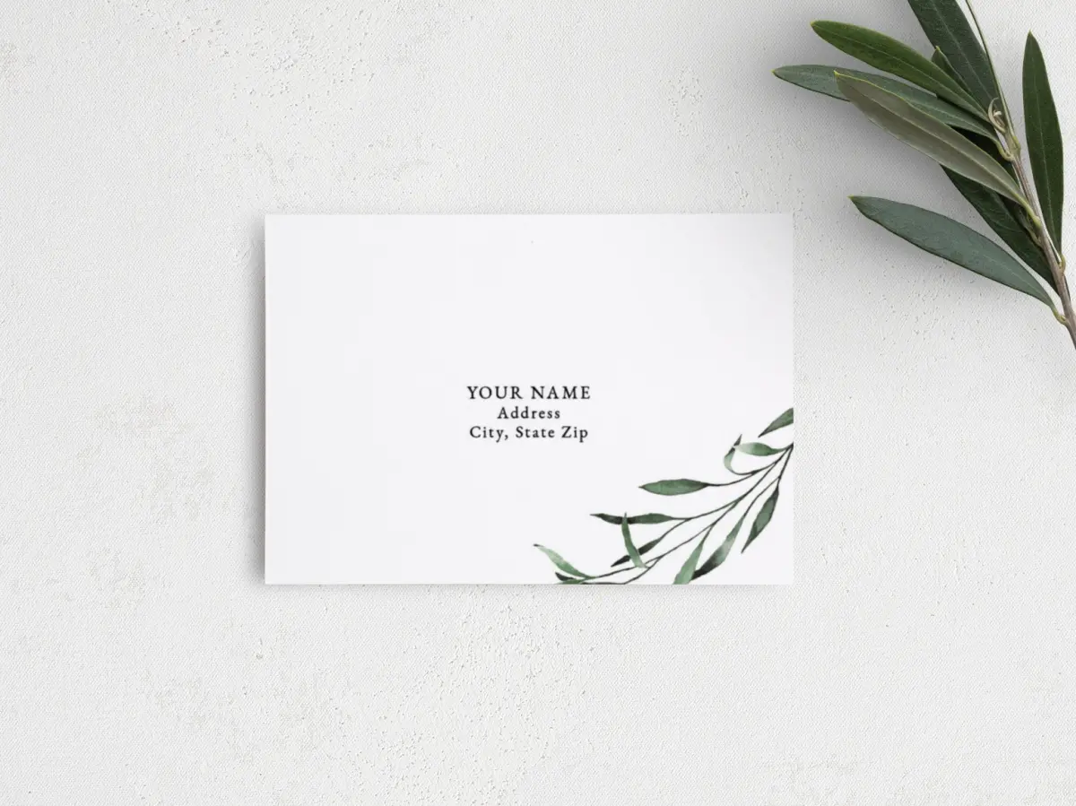 RSVP Postcard Mailing Side