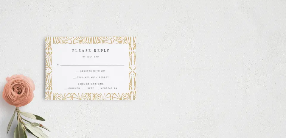 RSVP Postcard