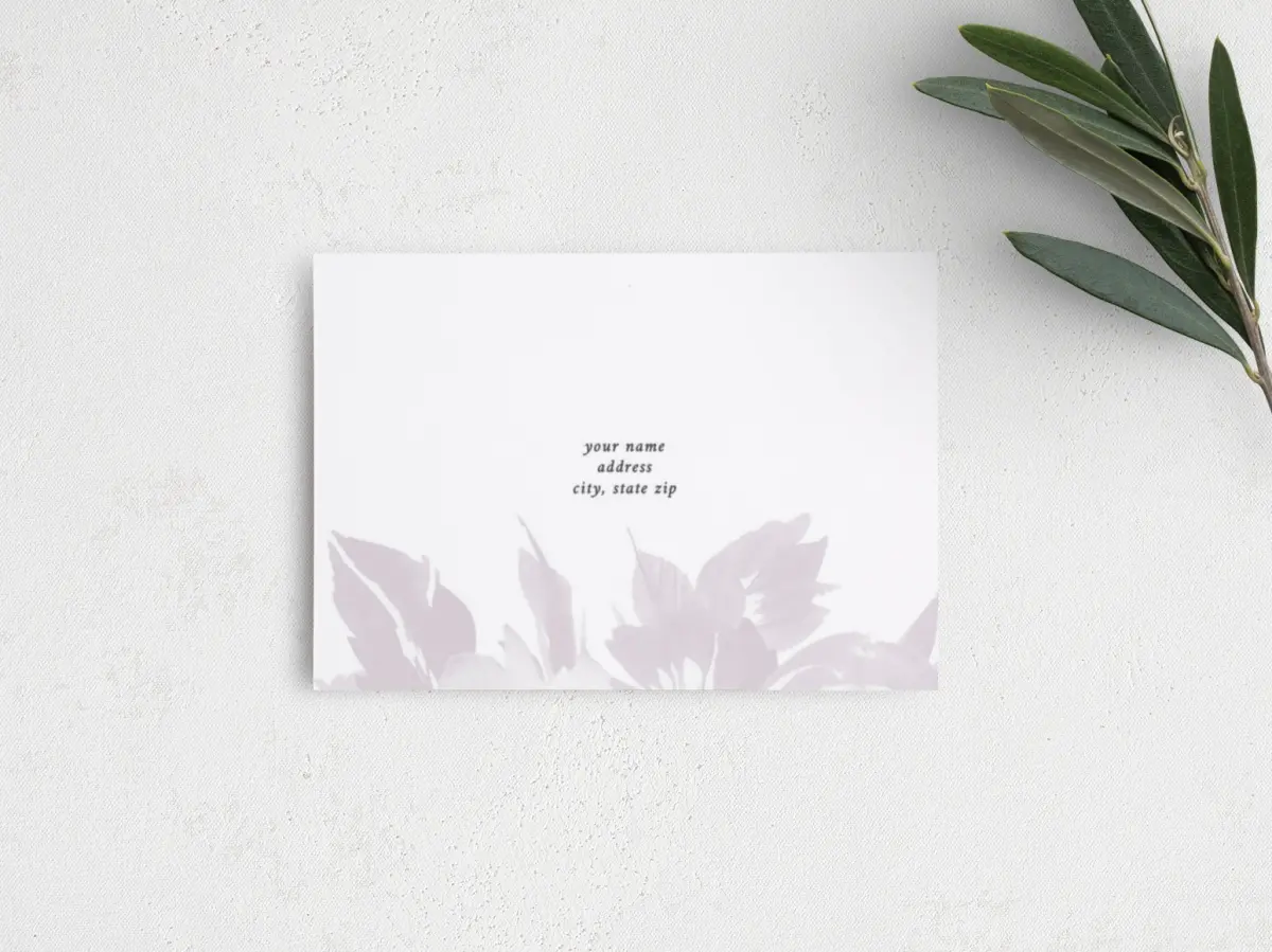 RSVP Postcard Mailing Side