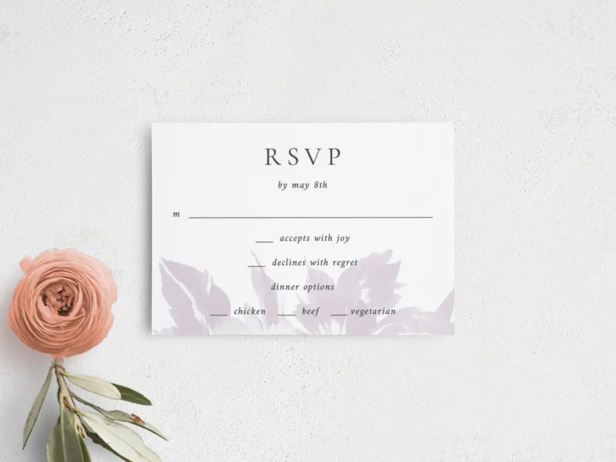 RSVP Postcard