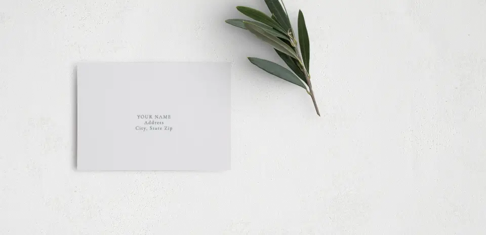 RSVP Postcard Mailing Side