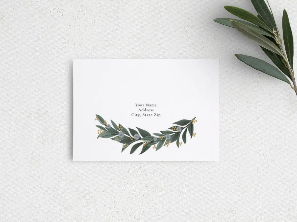 RSVP Postcard Mailing Side