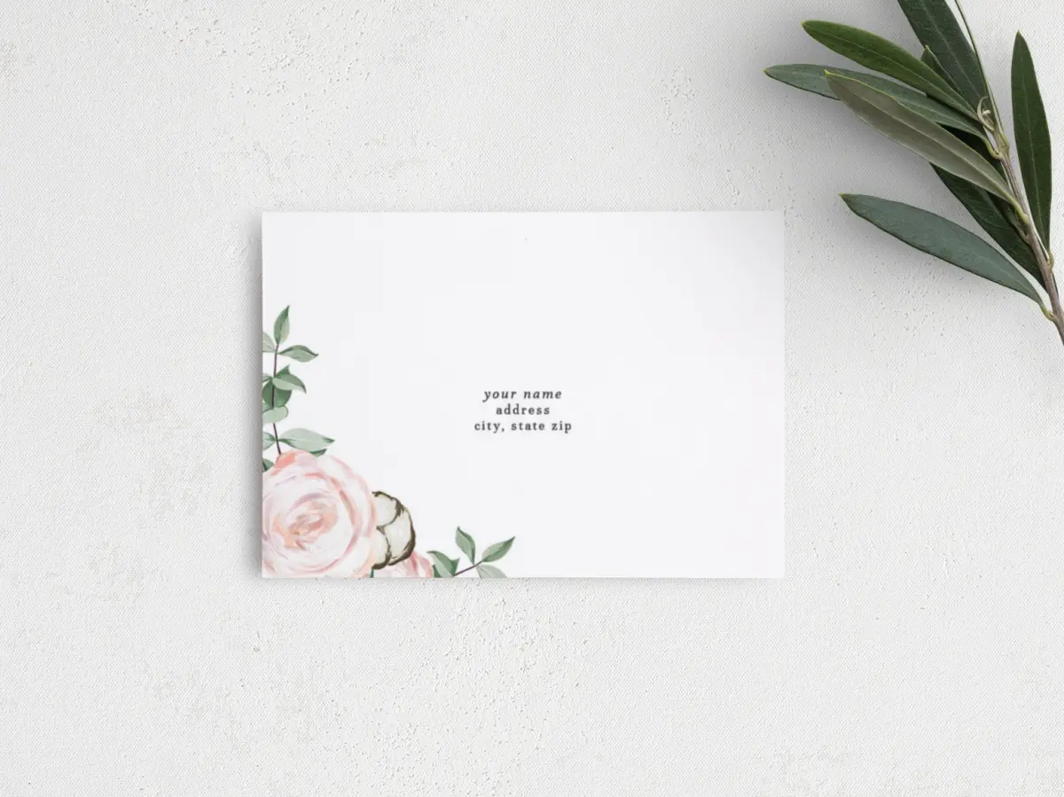 RSVP Postcard Mailing Side