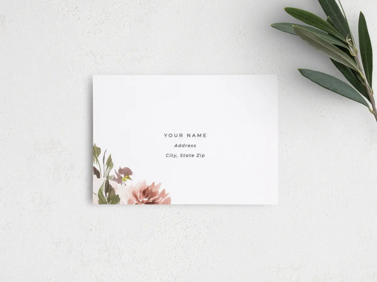 RSVP Postcard Mailing Side