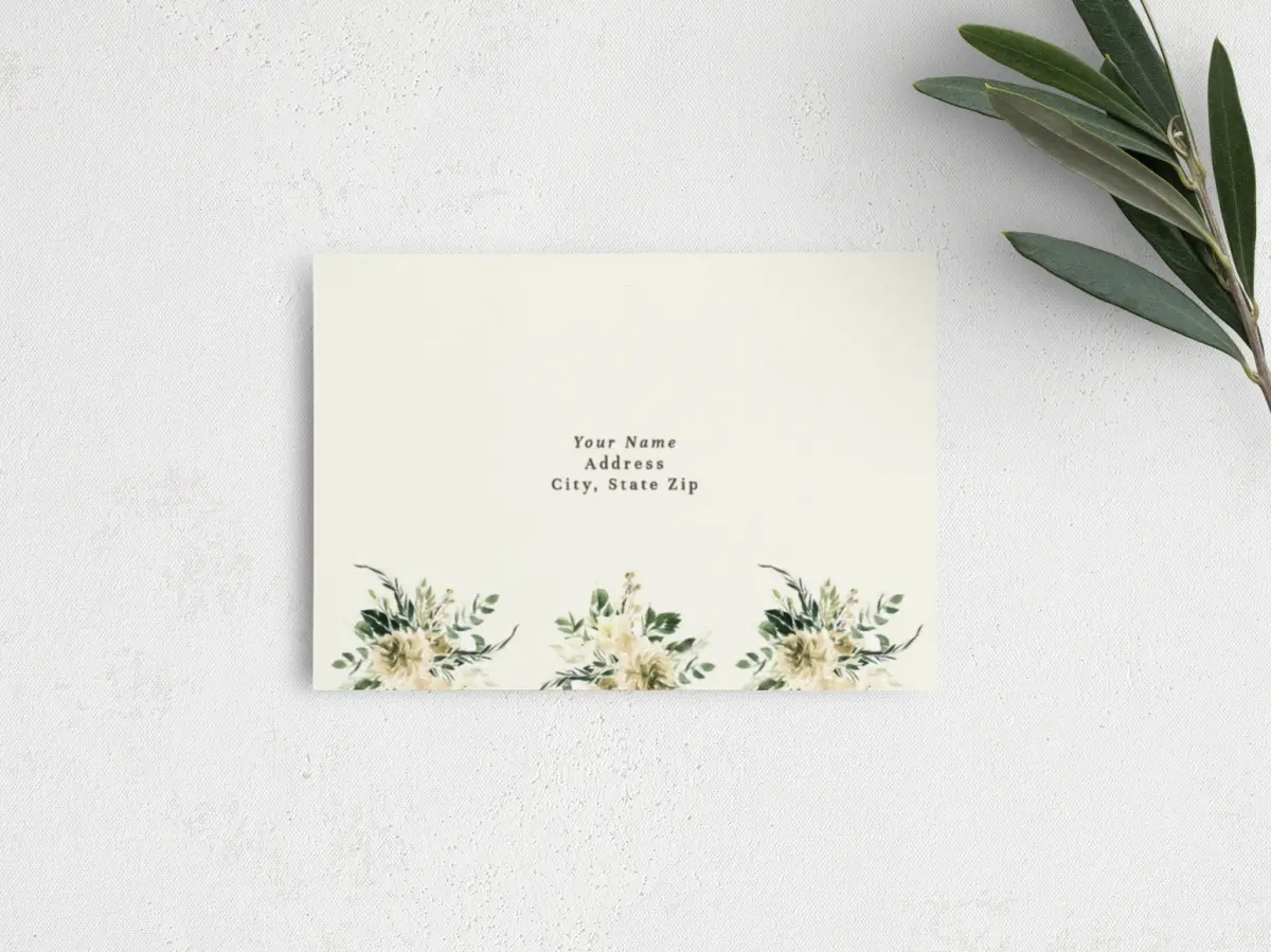RSVP Postcard Mailing Side
