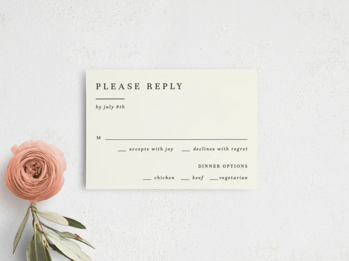 RSVP Postcard