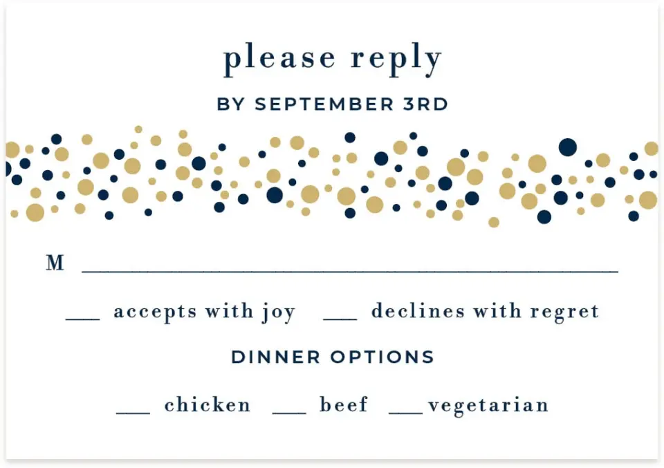 This is a 5" x 3½" Wedding Invitation RSVP Postcard called Modern Countdown printed in full color on Premium Smooth paper