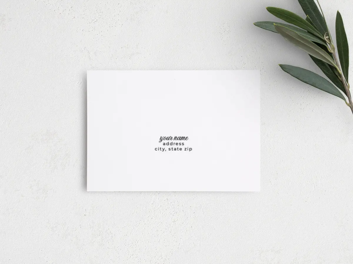 RSVP Postcard Mailing Side