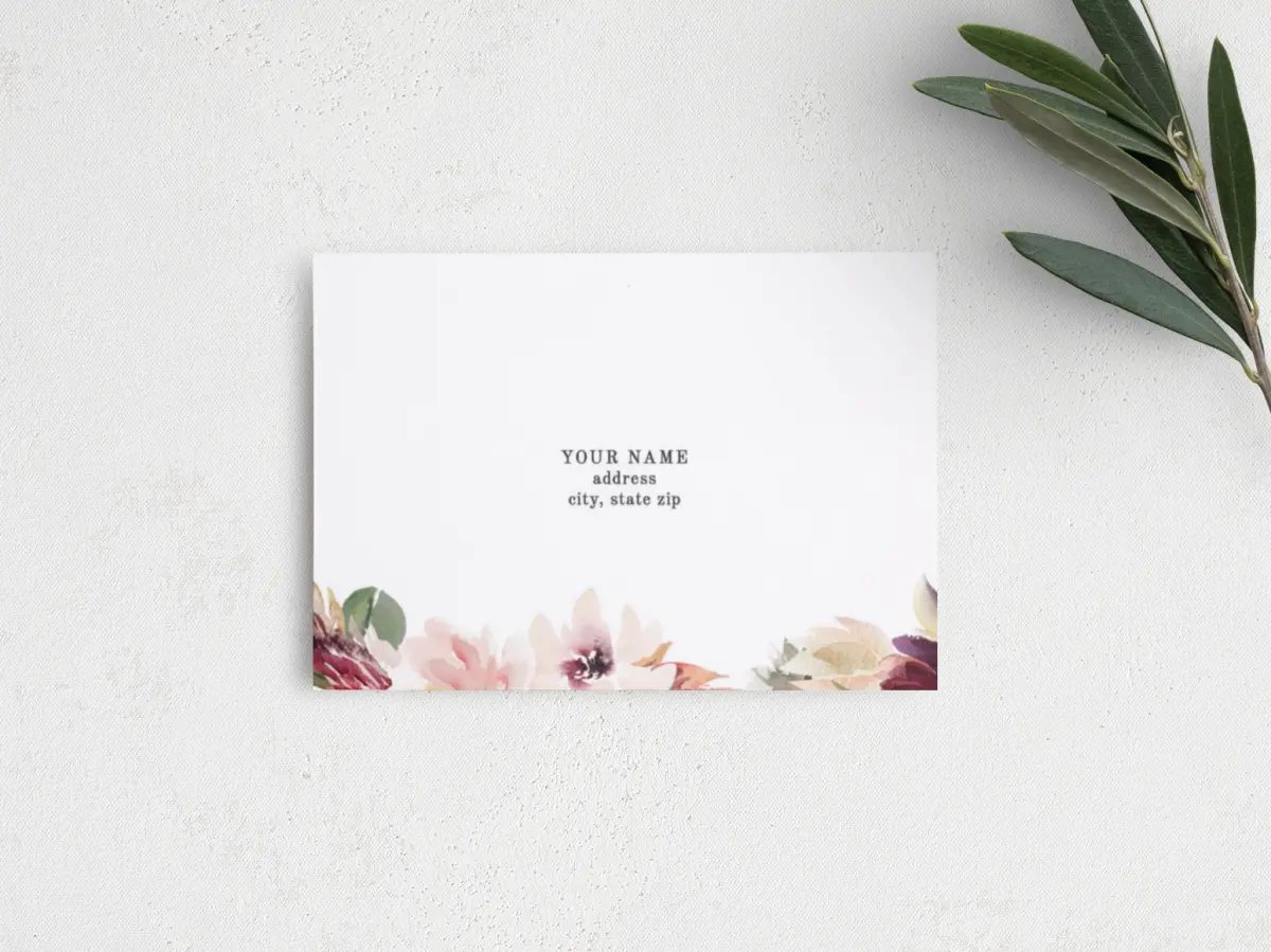 RSVP Postcard Mailing Side