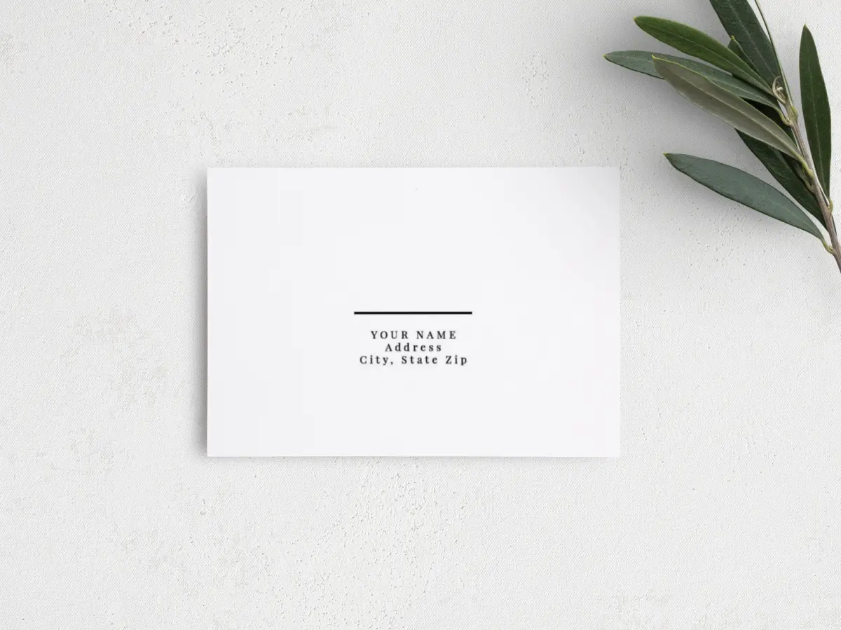 RSVP Postcard Mailing Side