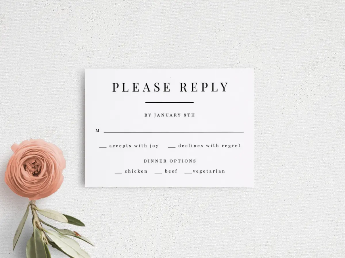 RSVP Postcard
