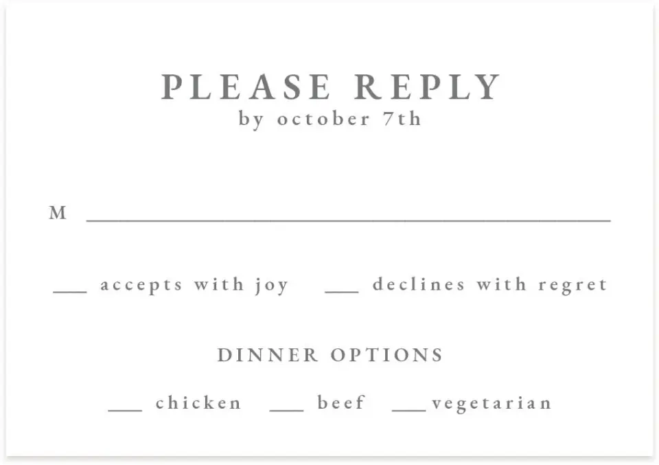 This is a 5" x 3½" Wedding Invitation RSVP Postcard called Heavenly Harmony printed in full color on Premium Smooth paper