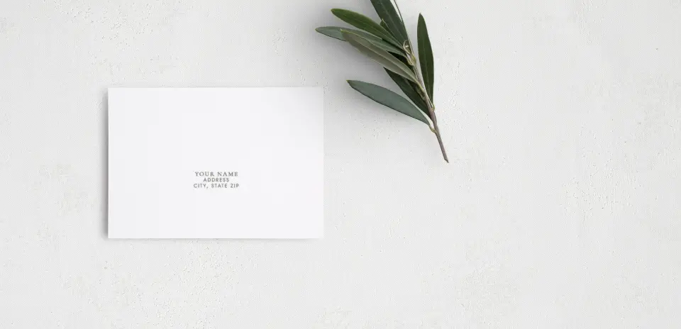 RSVP Postcard Mailing Side