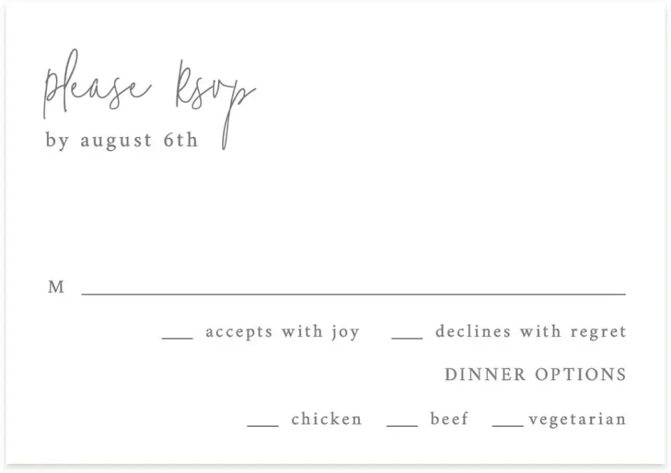 This is a 5" x 3½" Wedding Invitation RSVP Postcard called Bright Greens printed in full color on Premium Smooth paper