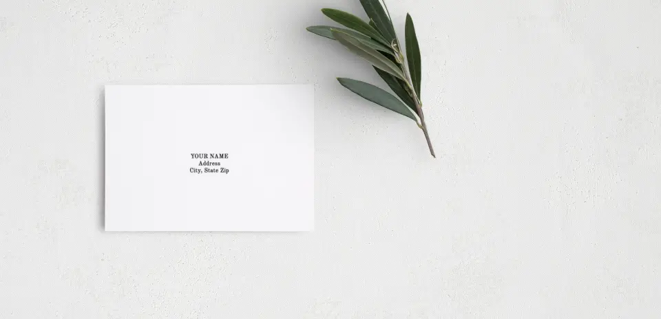 RSVP Postcard Mailing Side