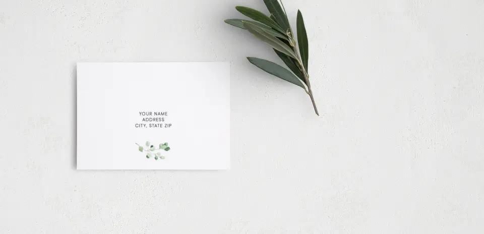 RSVP Postcard Mailing Side