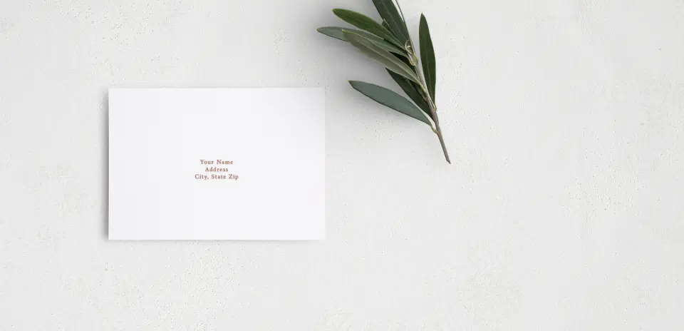 RSVP Postcard Mailing Side