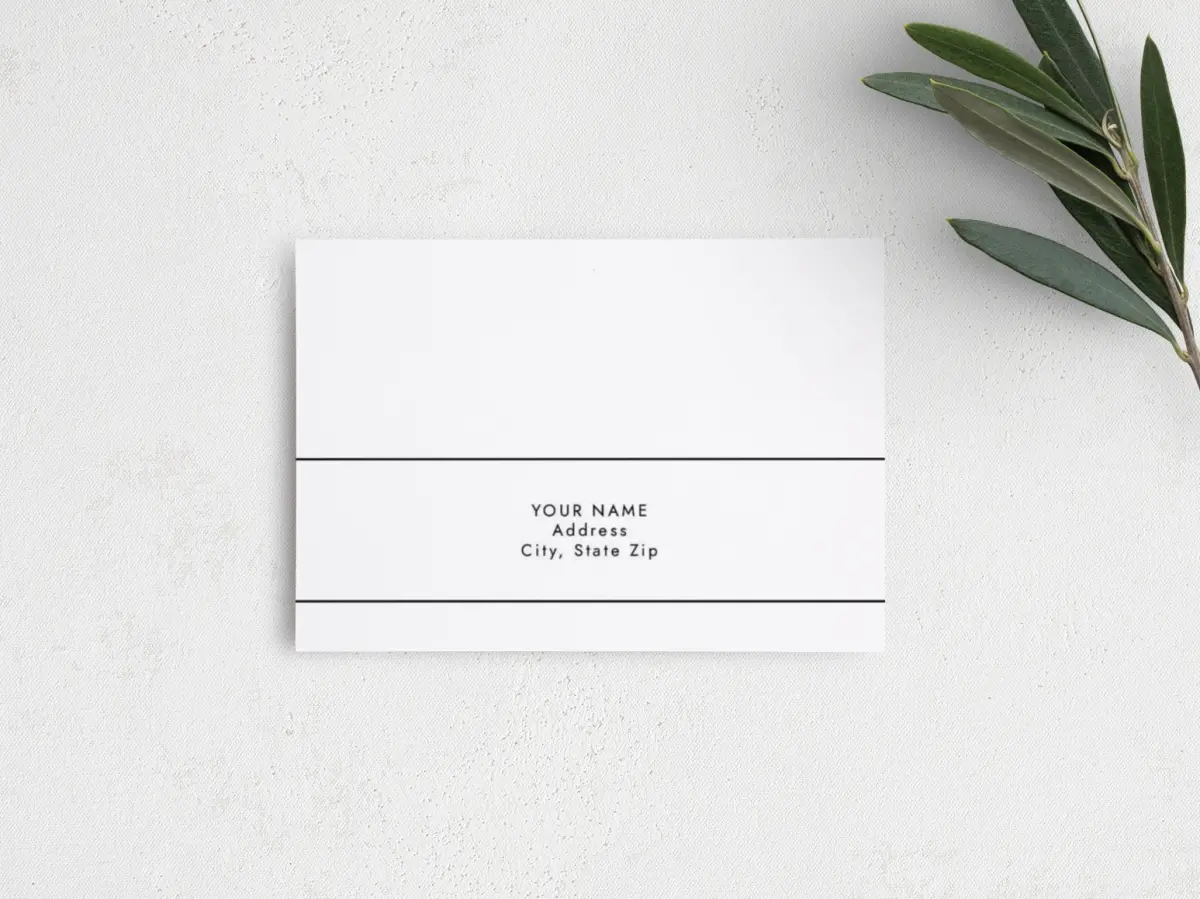 RSVP Postcard Mailing Side