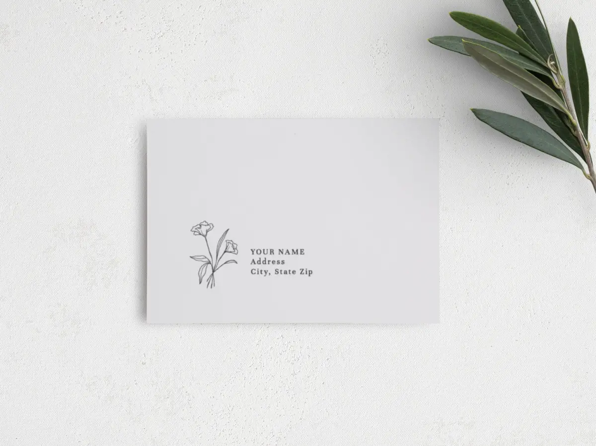 RSVP Postcard Mailing Side