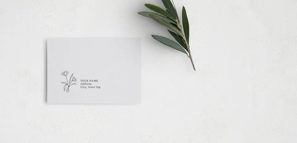 RSVP Postcard Mailing Side