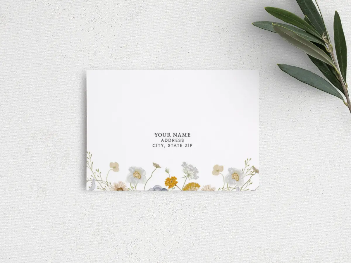 RSVP Postcard Mailing Side