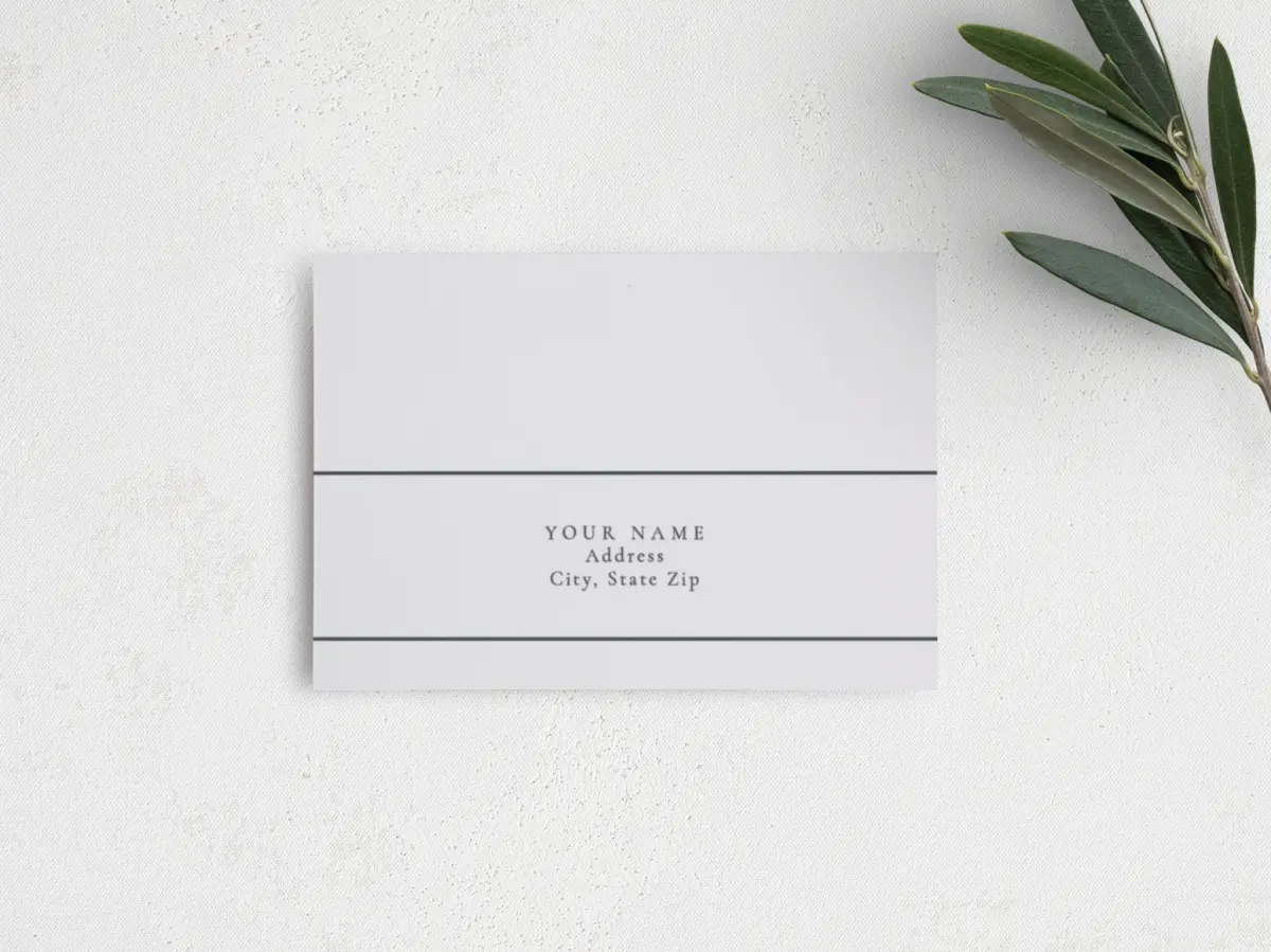 RSVP Postcard Mailing Side
